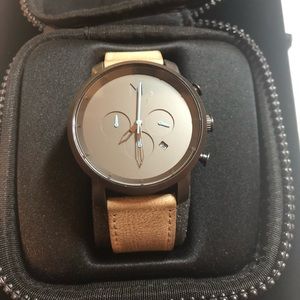 ✅⌚️MVMT Chromo Gunmetal Sandstone Timepiece